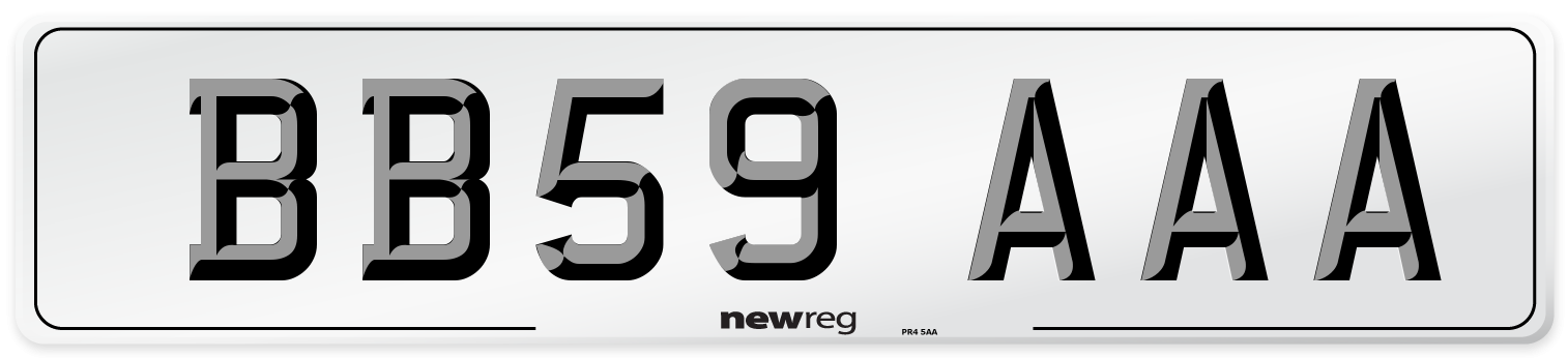 BB59 AAA Number Plate from New Reg